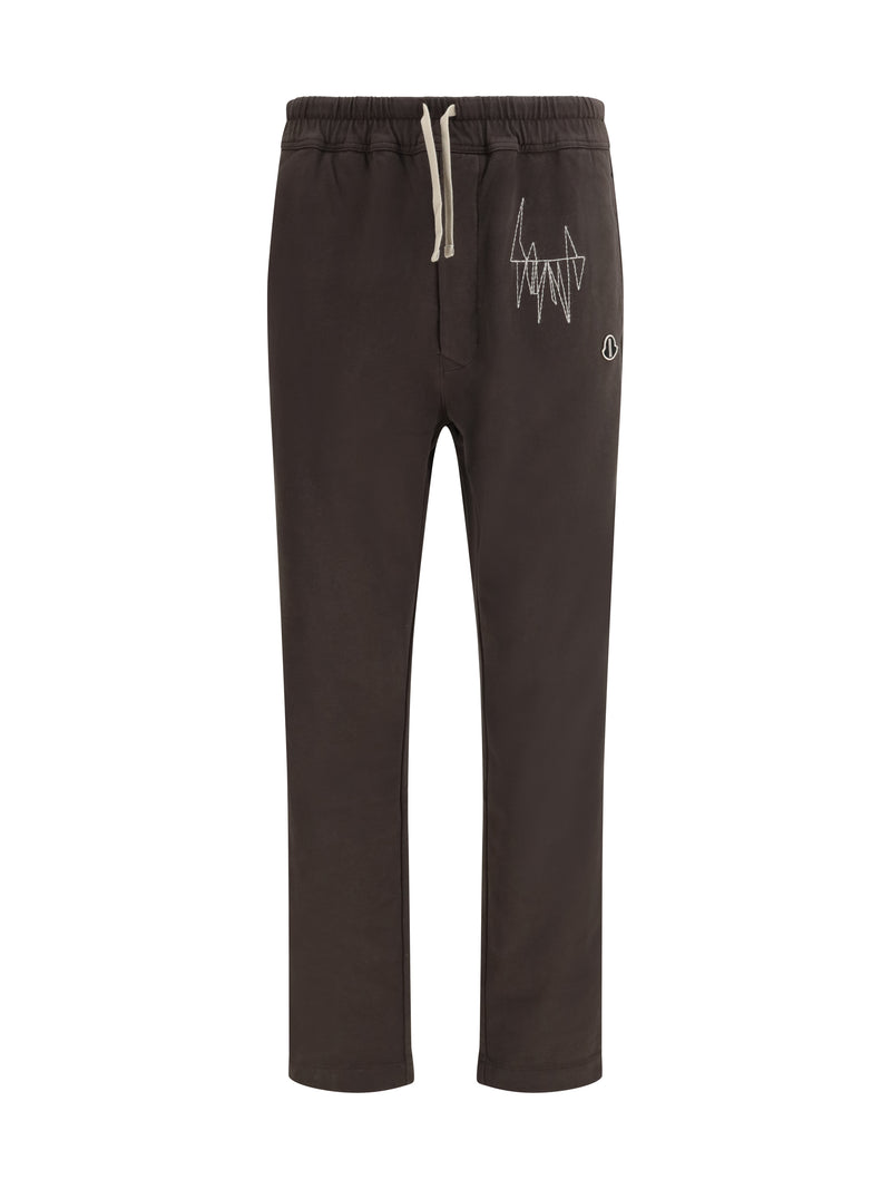 Moncler + Rick Owens Moncler + Rick Owens Cotton Sweatpants Dark Dust - World Class Fashion