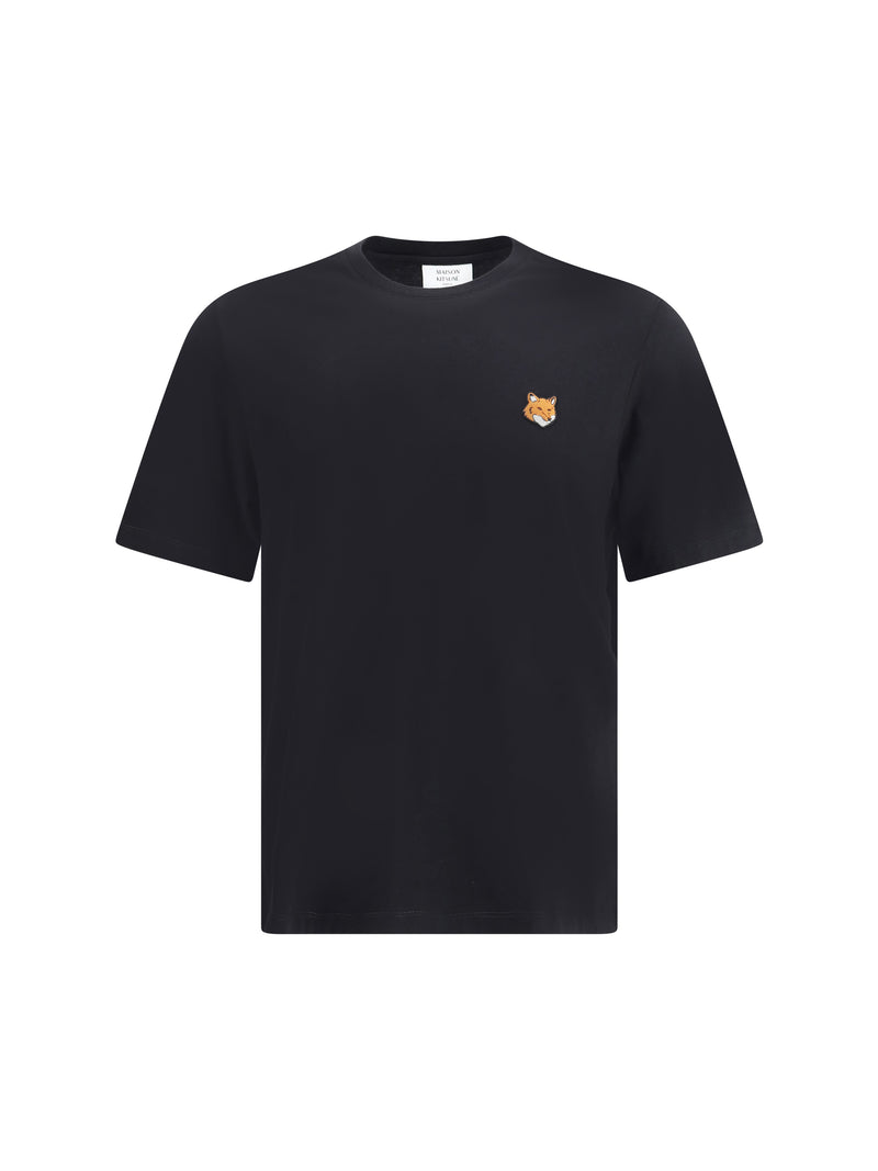 Maison Kitsuné Maison Kitsuné Camiseta Negra Fox Head Regular - World Class Fashion
