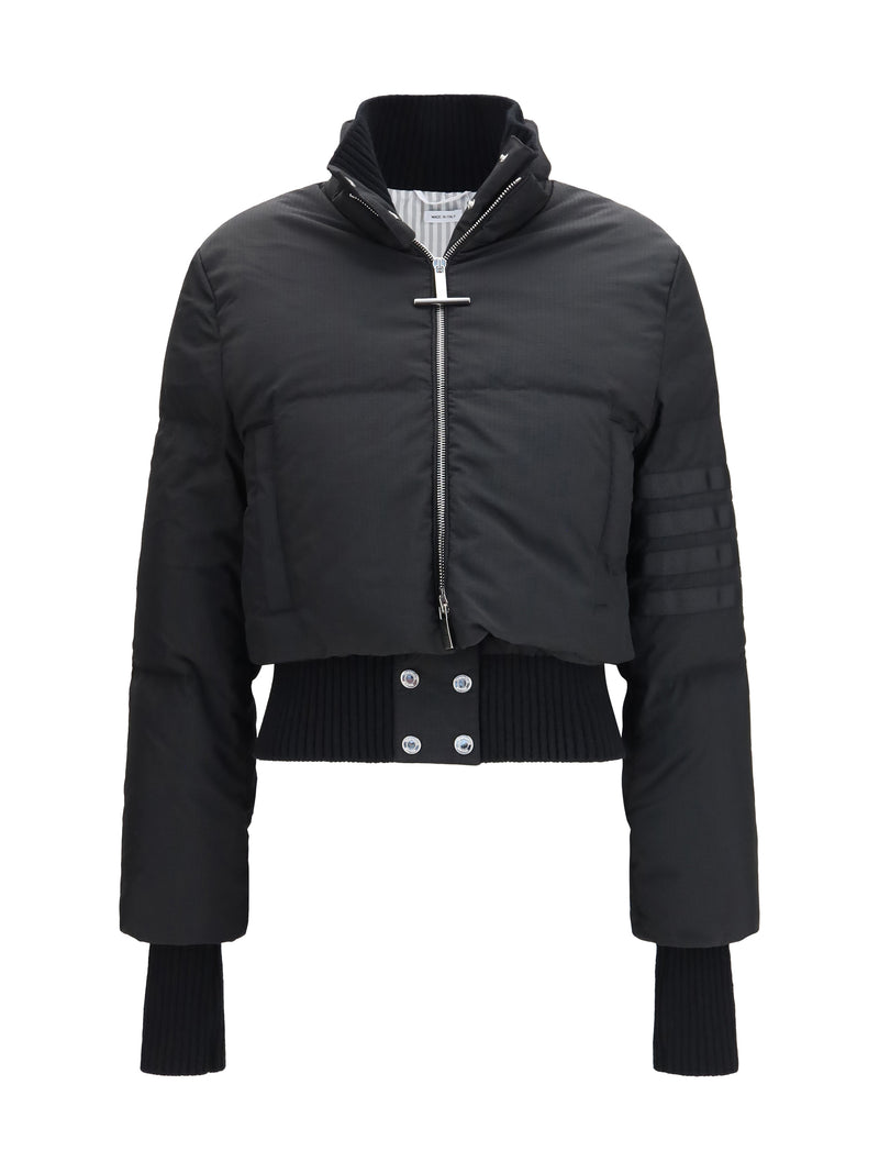 Thom Browne Thom Browne Short Padded Jacket Black Women - World Class Fashion