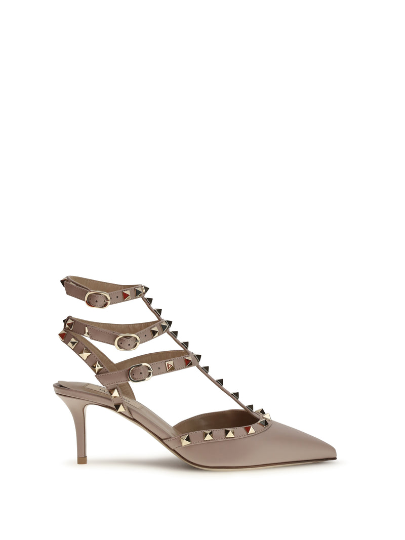 Valentino Garavani Valentino Garavani Rockstud Pumps Poudre - World Class Fashion