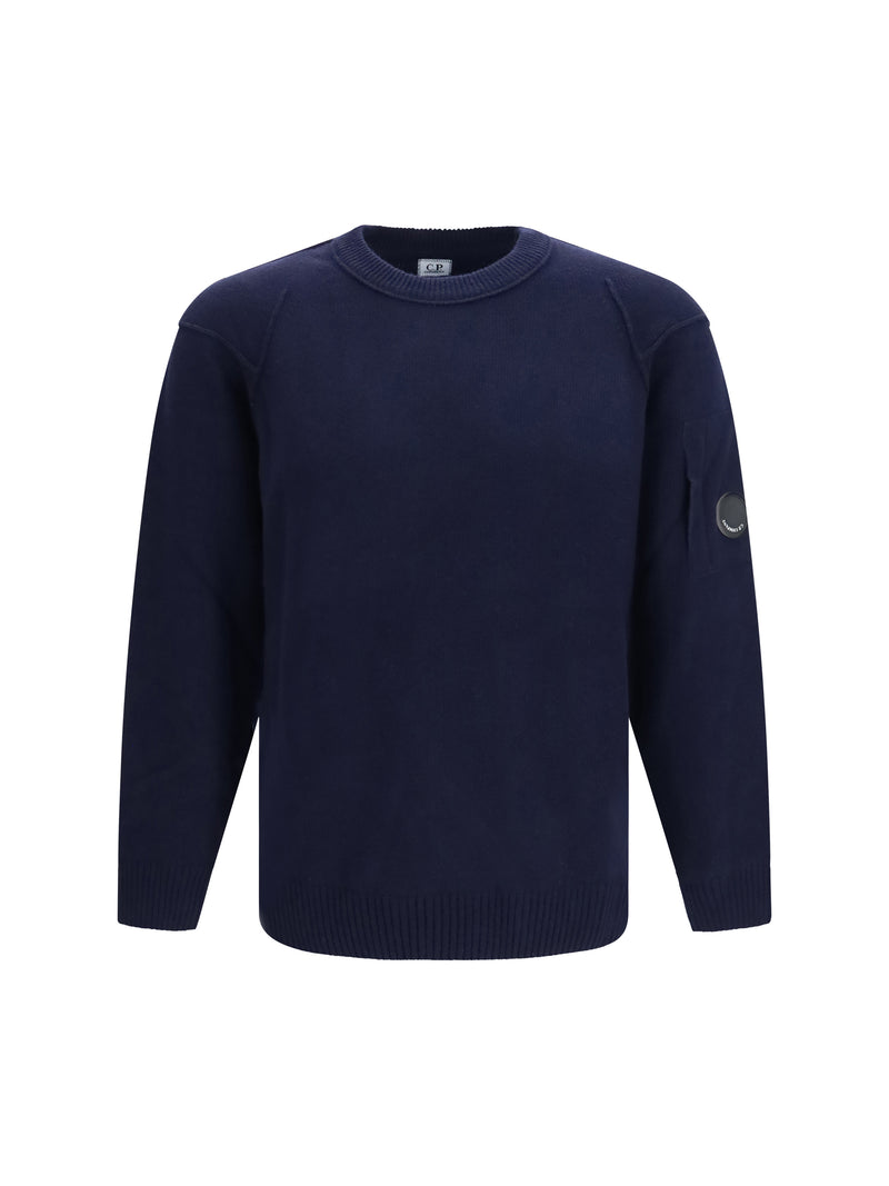 C.P. Company C.P. Company GRS Lambswool Crewneck Sweater Total Eclipse - World Class Fashion
