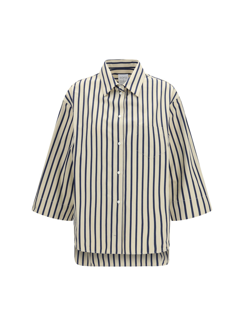 Sara Roka Sara Roka Ljuba Shirt Navy/Cord - World Class Fashion