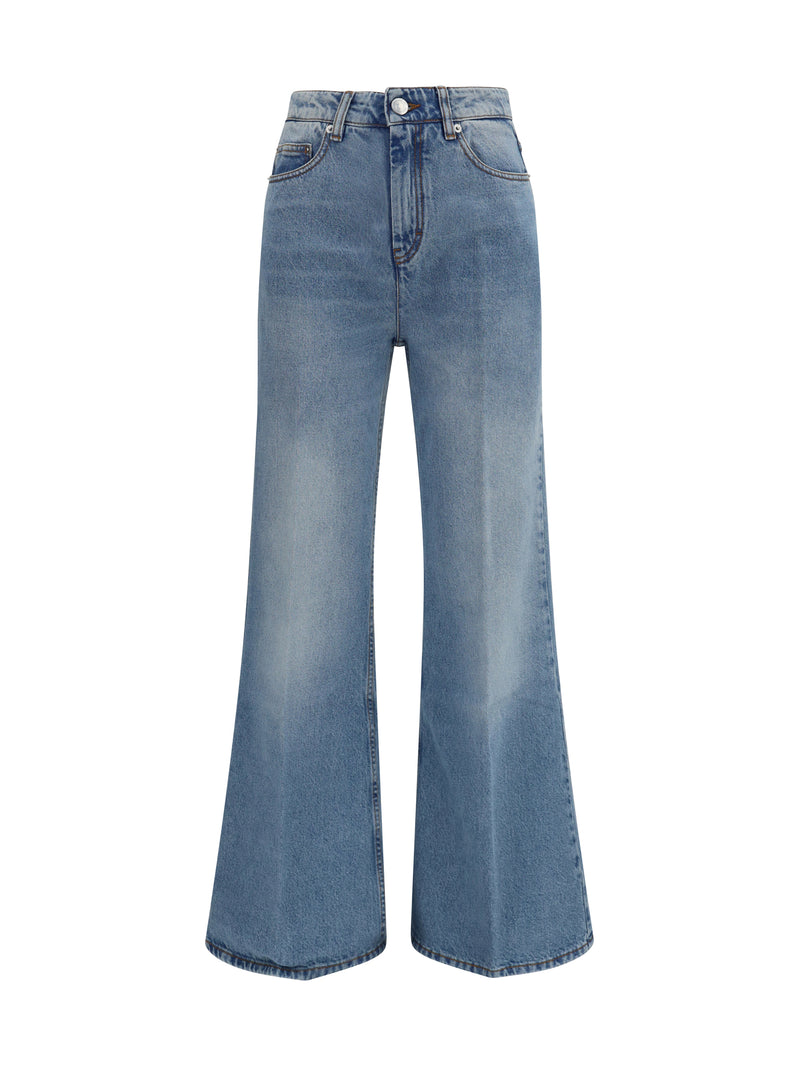 AMI Paris AMI Paris Flared Jeans Bleu Used Women - World Class Fashion