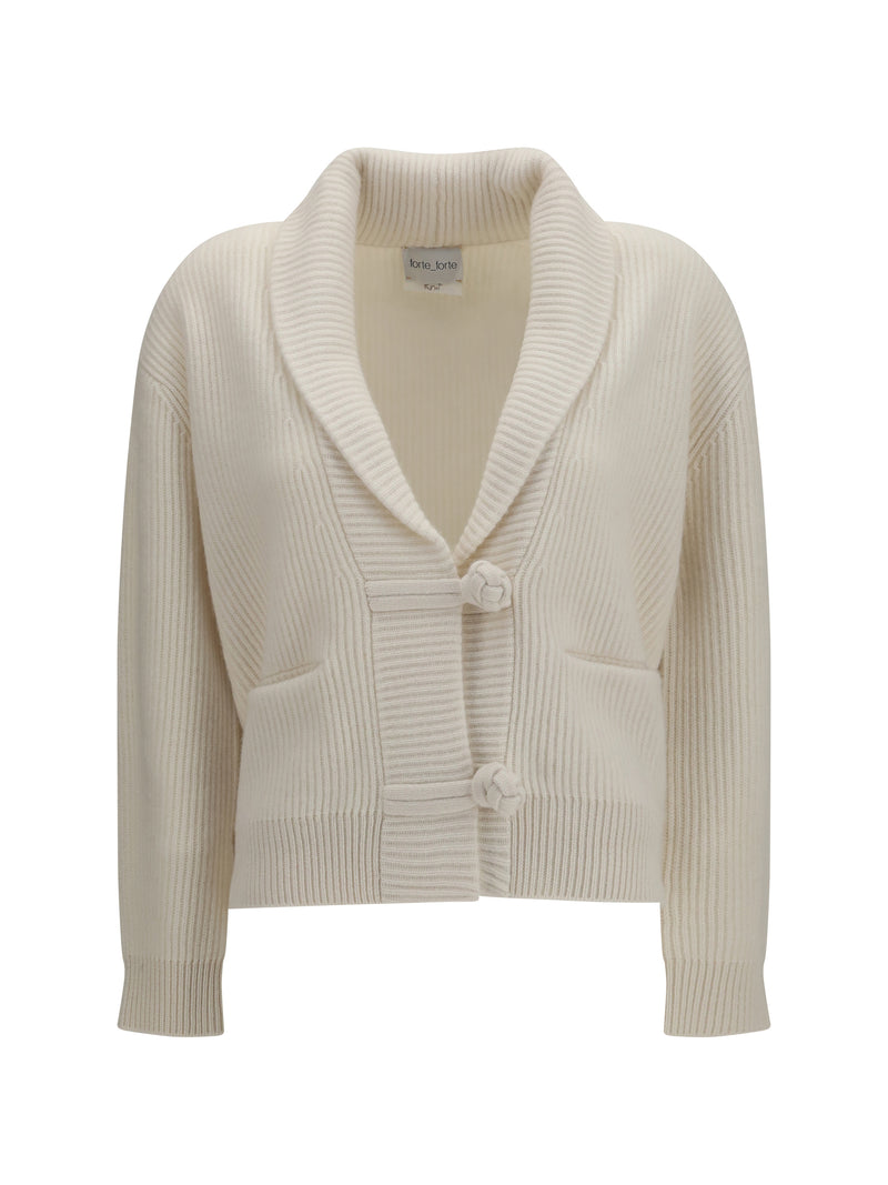 Forte_forte Forte_forte Wool Cashmere Rib Cardigan Pure - World Class Fashion