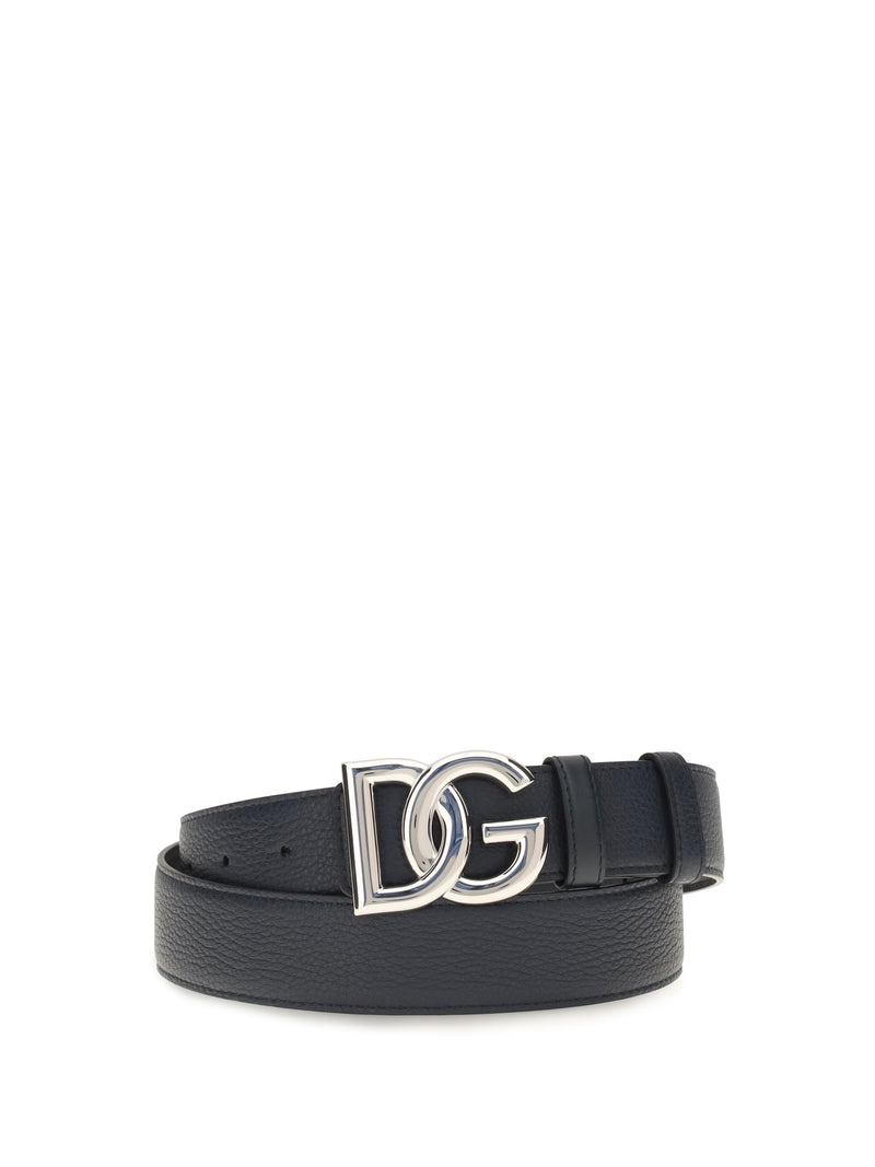 Dolce & Gabbana Dolce & Gabbana Leather Belt Blue Men - World Class Fashion