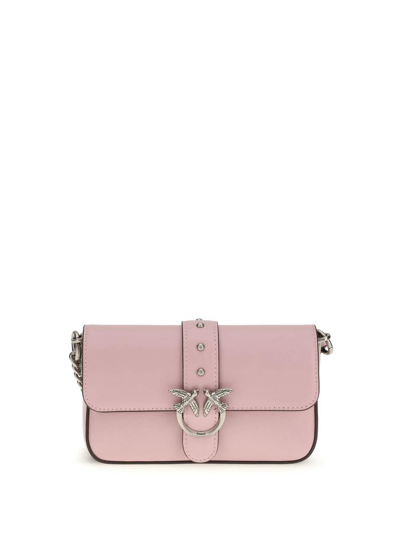 Pinko Pinko Baby Love Shoulder Bag Light Pink - World Class Fashion
