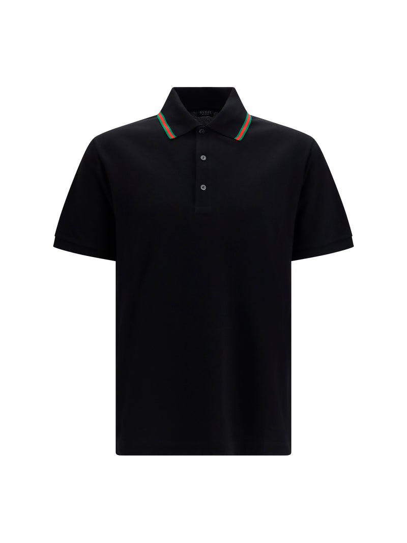 Gucci Gucci Cotton Piqué Jersey Polo Shirt - World Class Fashion