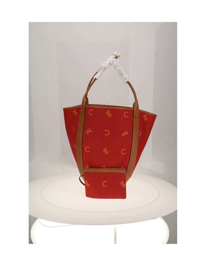 Celine Celine Large Drop Bucket Red/Orange - World Class Fashion