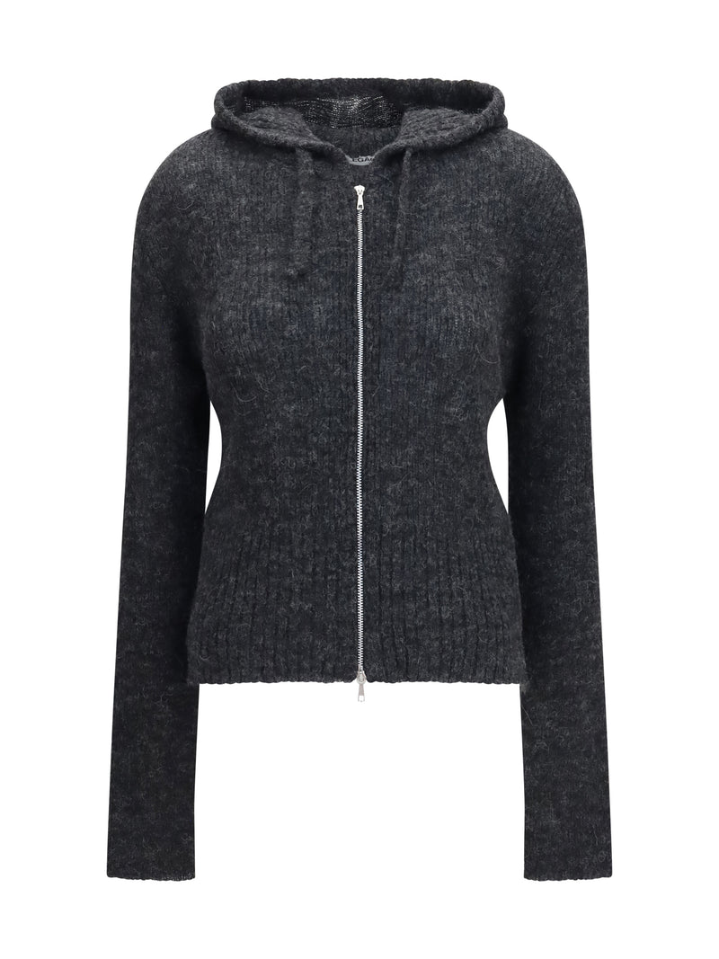 Our Legacy Our Legacy Alpaca-blend Zip-up Hoodie Charcoal - World Class Fashion