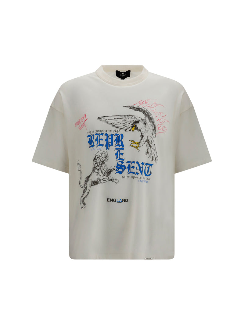 Represent Represent Enemy T-shirt Flat White - World Class Fashion