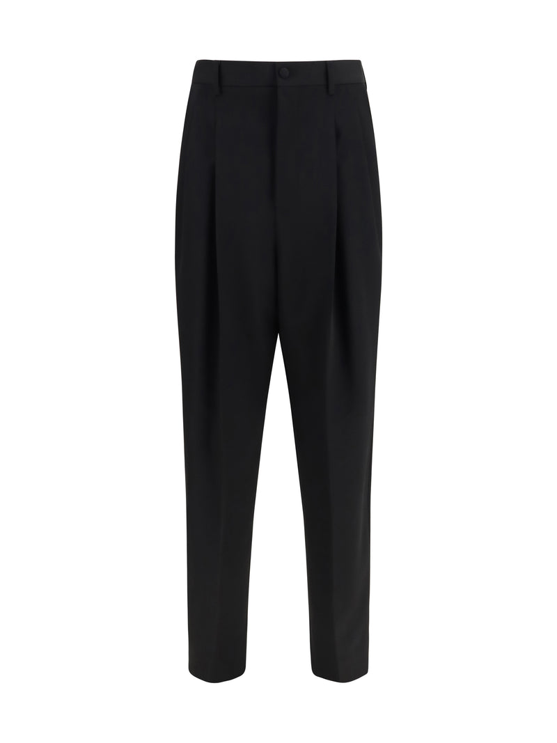 Dolce & Gabbana Dolce & Gabbana Wool Gabardine Pants Black Men - World Class Fashion