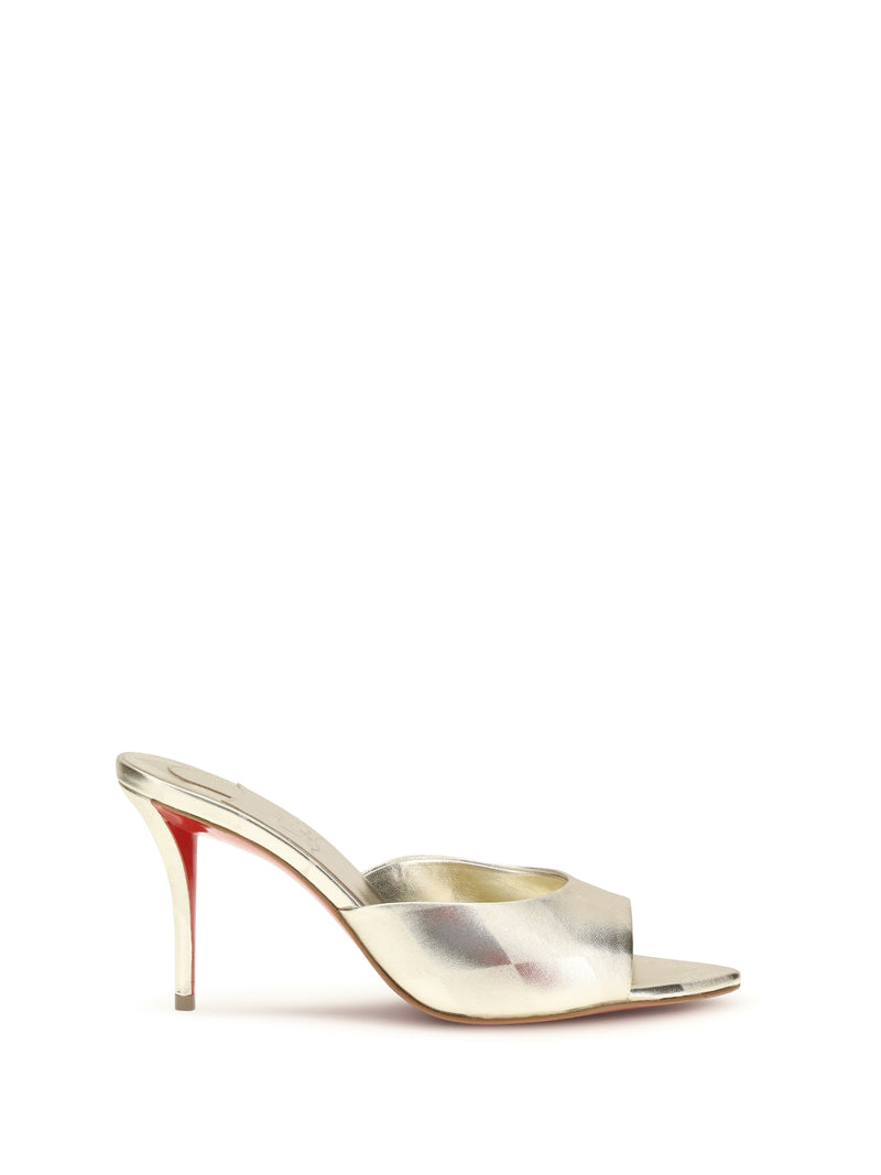 Christian Louboutin Christian Louboutin Miss Z Sandals Platino Chiaro/Lin Sahara - World Class Fashion