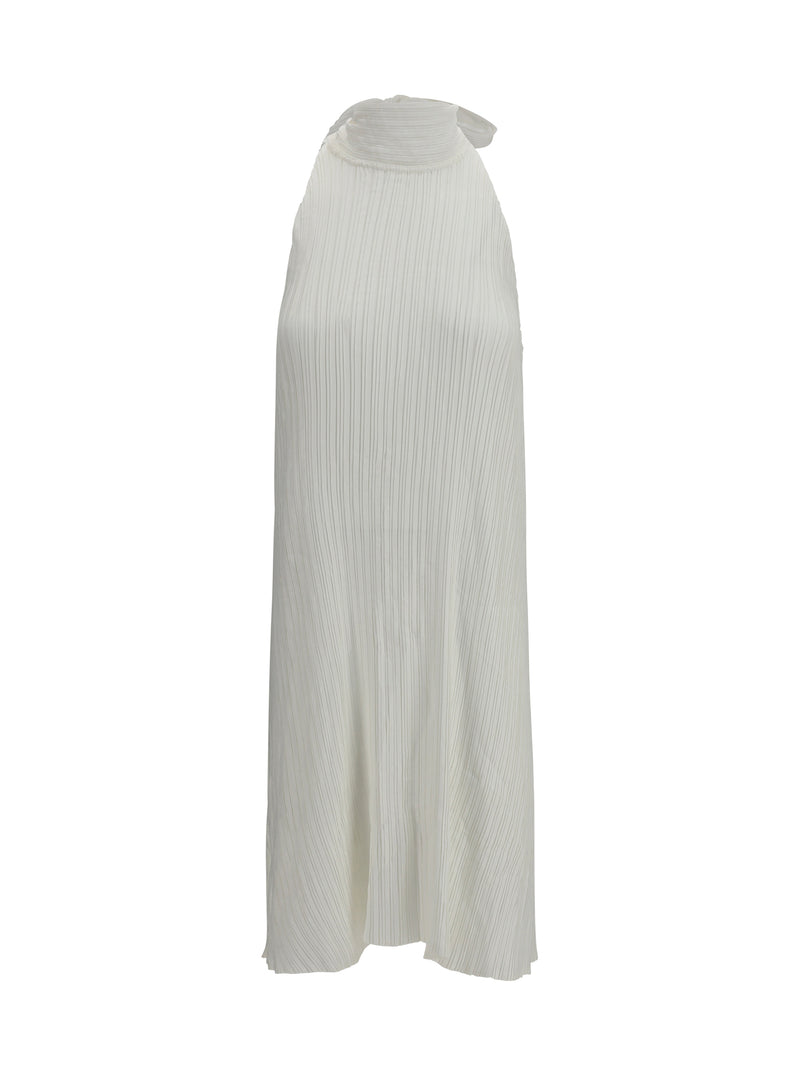 Gongdid Design Gongdid Design Wavy Halter Dress White - World Class Fashion
