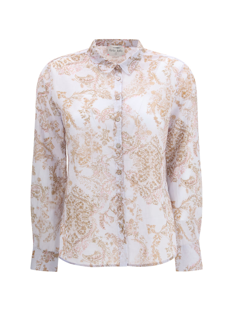 Forte_forte Forte_forte Regular-fit Voile Shirt Peonia - World Class Fashion