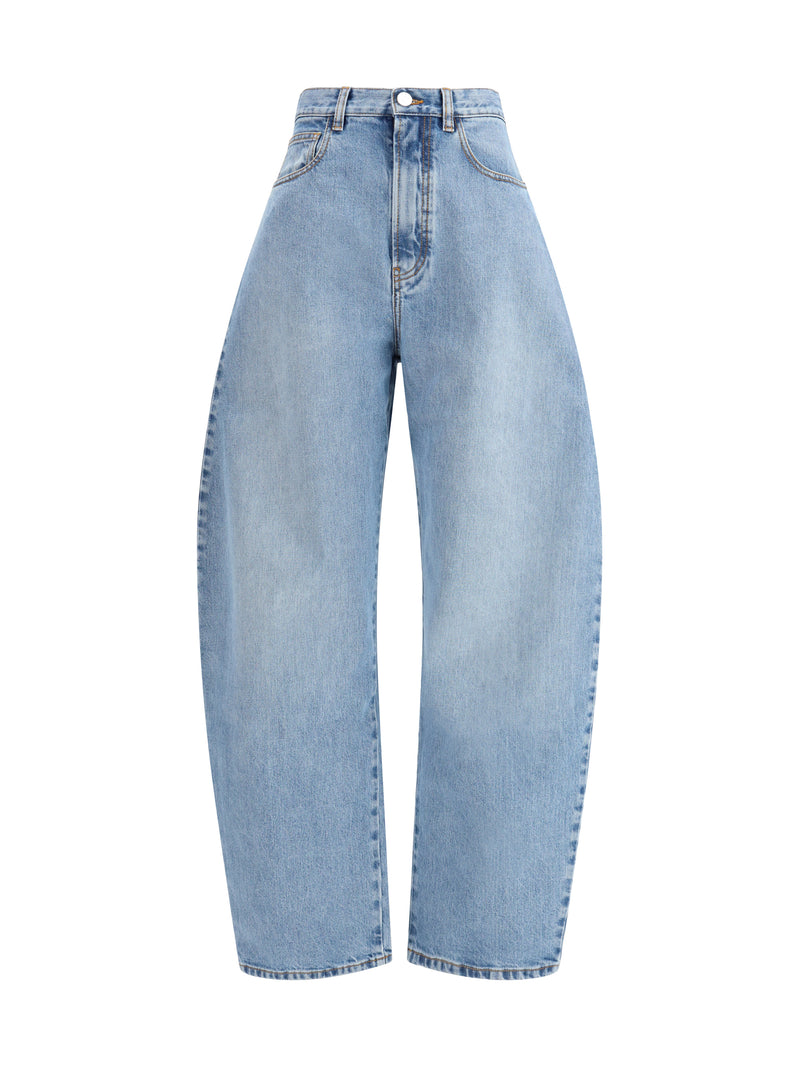 Alaia Alaïa Rounded Denim Trousers - World Class Fashion