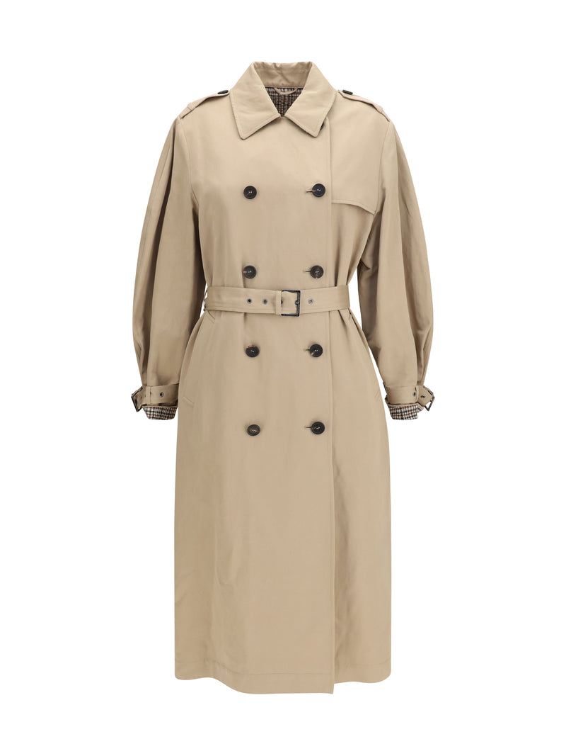 Brunello Cucinelli Brunello Cucinelli Belted Trench Coat Tabacco - World Class Fashion