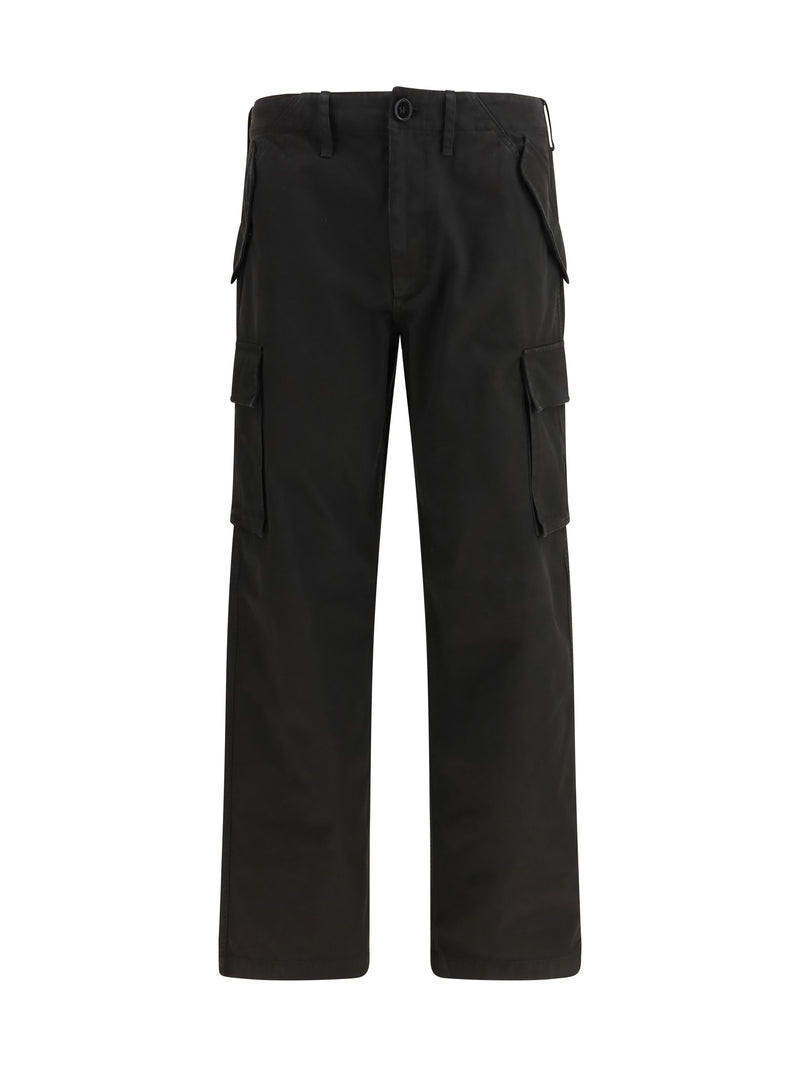 Burberry Burberry Cotton Twill Cargo Pants Black - World Class Fashion