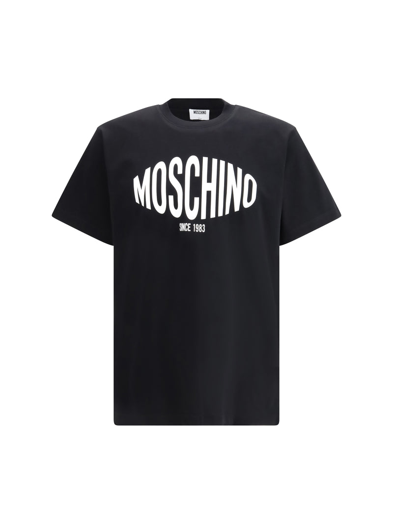 Moschino Moschino Logo Printed T-shirt Fantasia Nero - World Class Fashion
