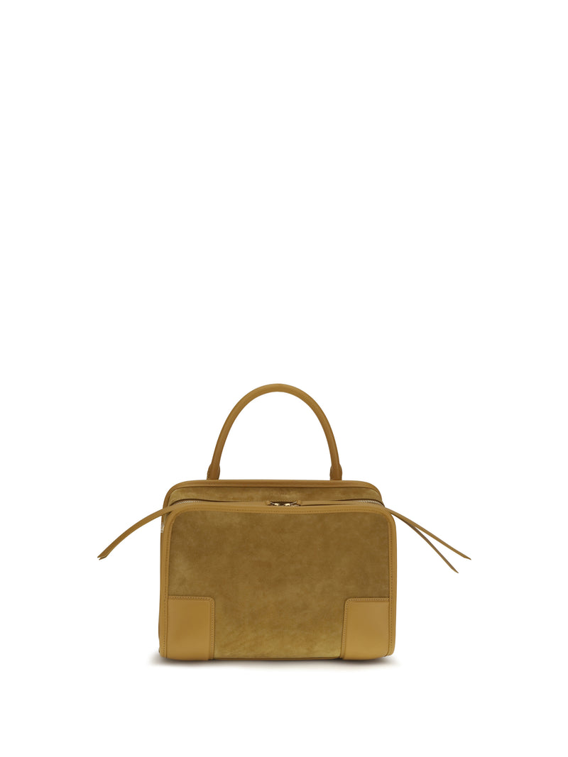 Loewe Loewe Medium Amazona 180 Suede Handbag Ochre - World Class Fashion