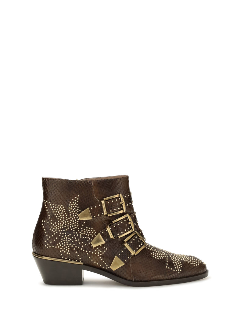 Chloe Botines Chloé Susanna Khaki Salvaje - World Class Fashion