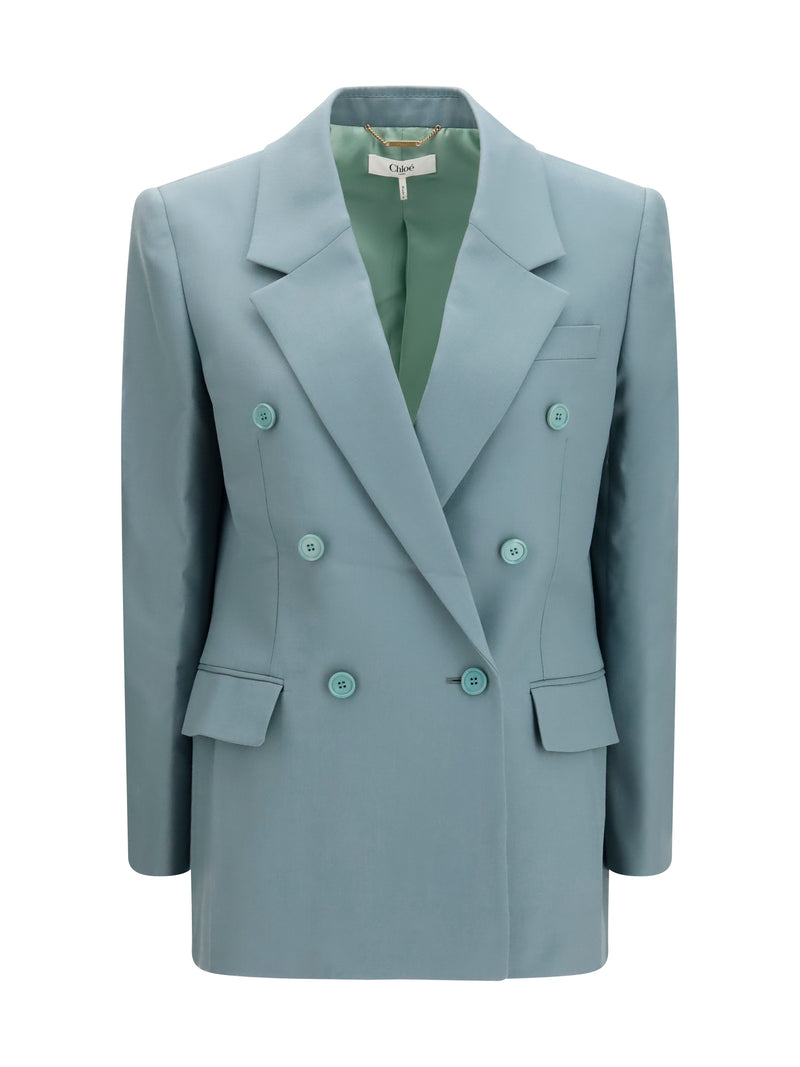 Chloe Chloé Double-breasted Blazer Urban Grey - World Class Fashion