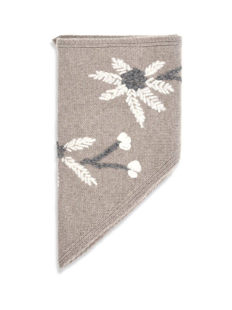 P.a.r.o.s.h. P.a.r.o.s.h. Wallaby Floral Knit Scarf Tortora - World Class Fashion