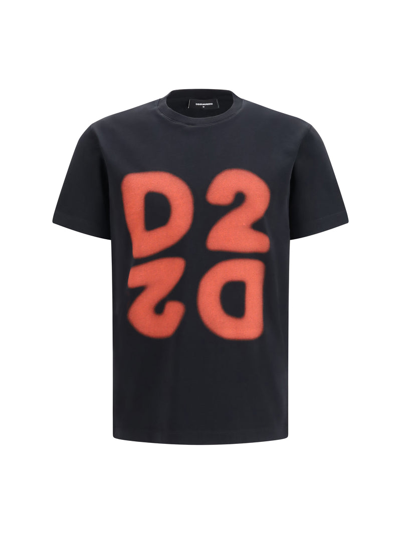 Dsquared2 Dsquared2 Cotton Printed T-shirt Black Men - World Class Fashion
