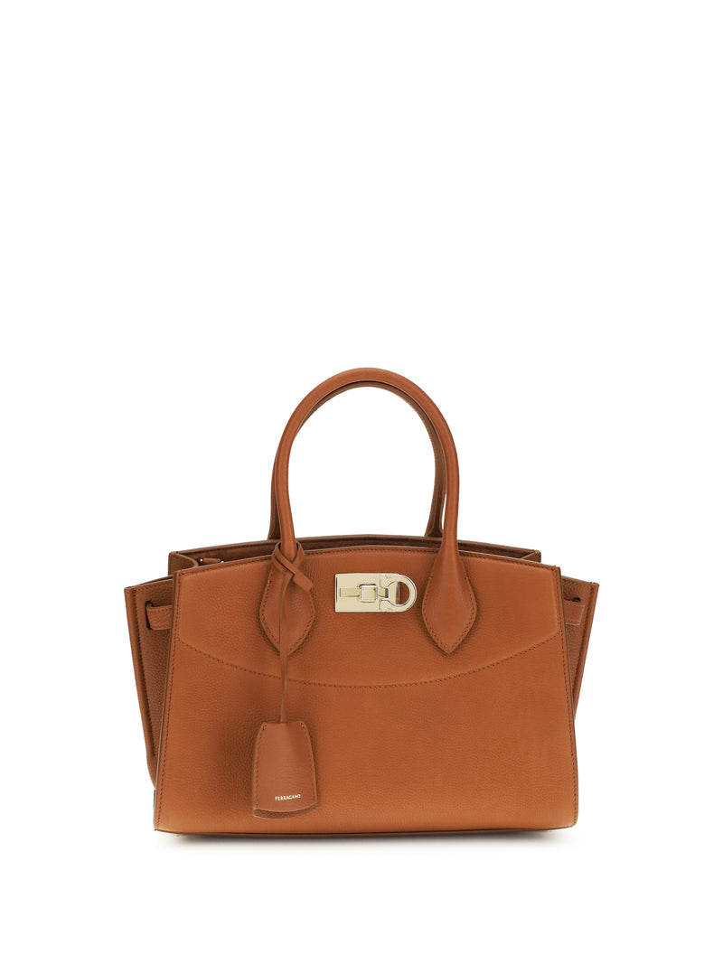 Ferragamo Ferragamo Nuevo Bolso de Mano Ferragamo Studio Coñac Nuevo - World Class Fashion