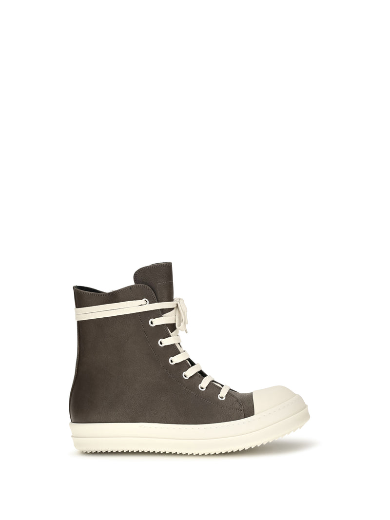 Rick Owens Rick Owens Tower Sneaks Leather Sneakers - World Class Fashion