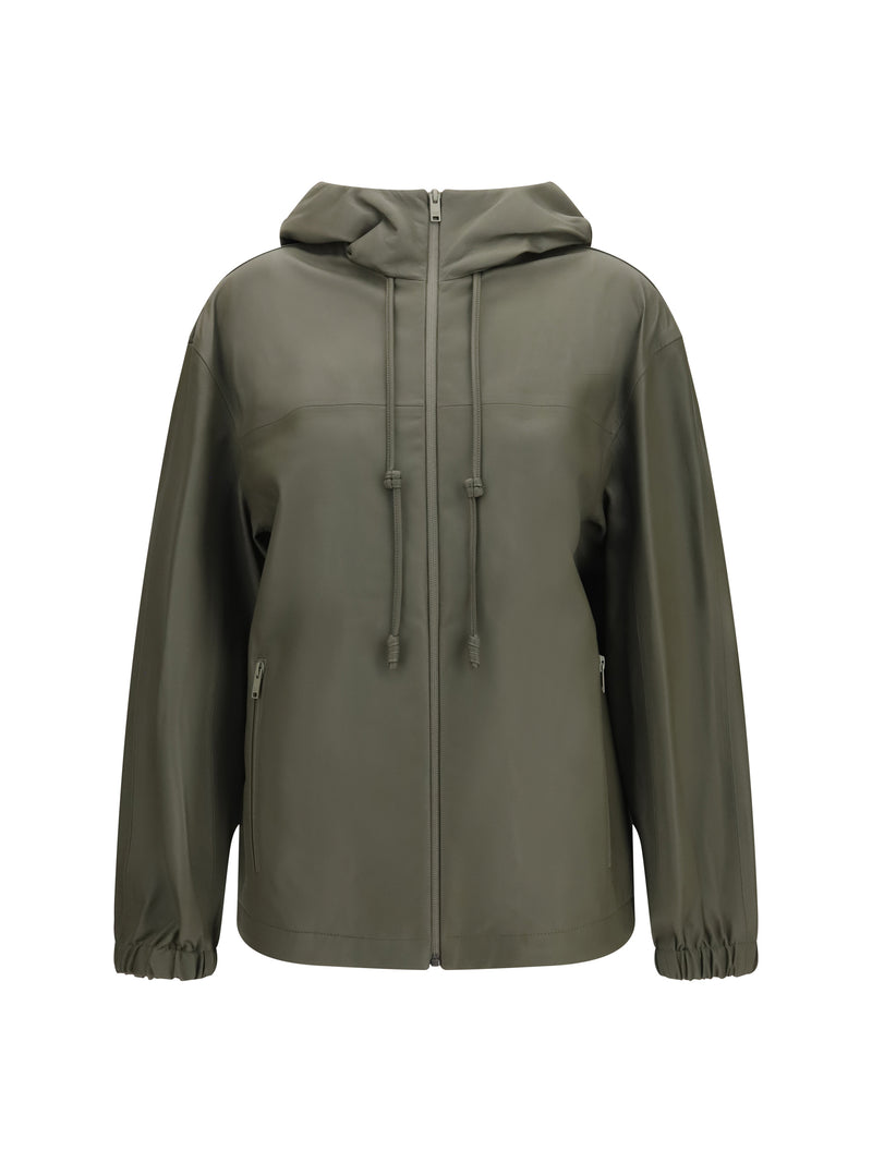 Bottega Veneta Bottega Veneta Nappa Leather Jacket Desert Taupe - World Class Fashion