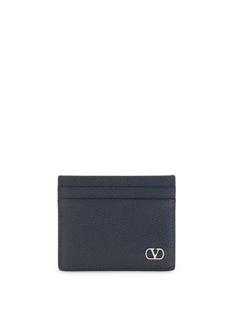 Valentino Garavani Valentino Garavani Vlogo Signature Card Holder Marine - World Class Fashion