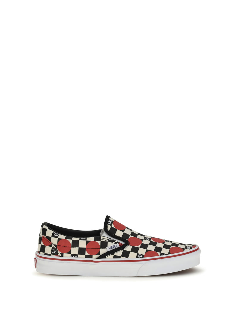 Valentino Garavani Valentino Garavani X Vans Orchid Slip-On Sneakers Checkered - World Class Fashion