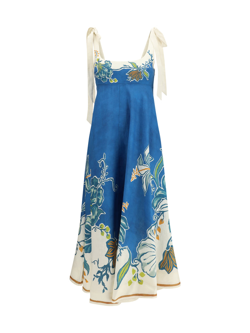 Alemais Alemais Luda Ballet Midi Sundress Blue - World Class Fashion