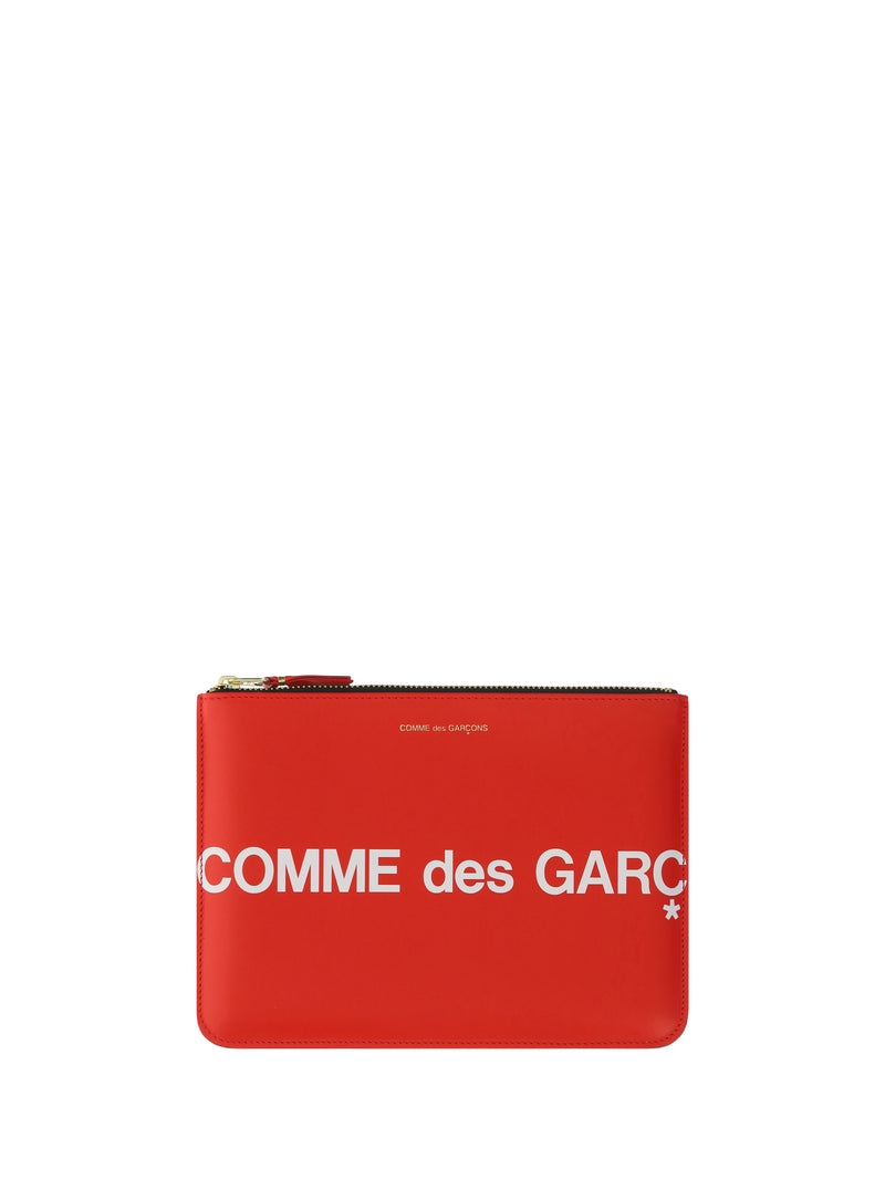 Comme Des Garçons Comme Des Garçons Leather Coin Purse Red - World Class Fashion