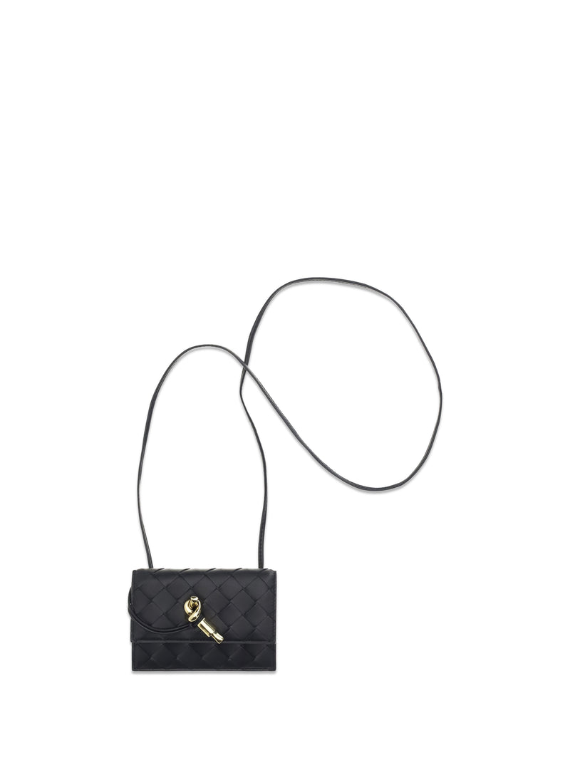 Bottega Veneta Bottega Veneta Andiamo Badge Holder Midnight-Muse Brass - World Class Fashion