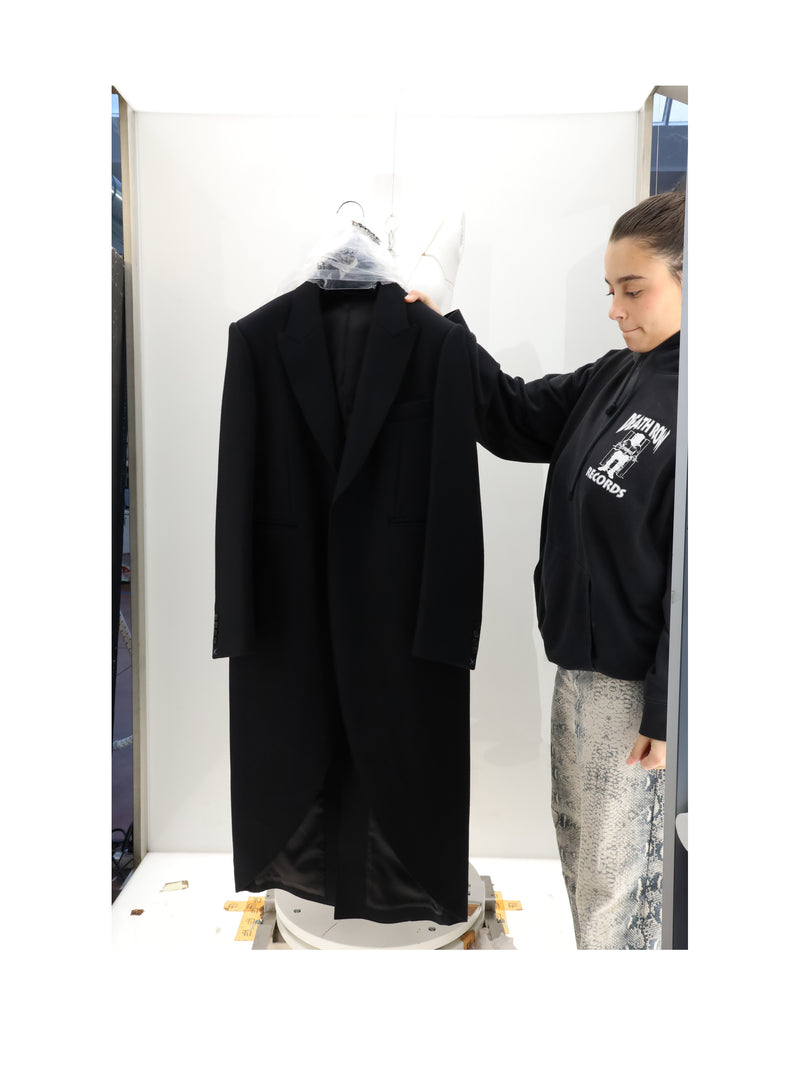 Celine Celine Tailored Wool Coat Black Women - World Class Fashion
