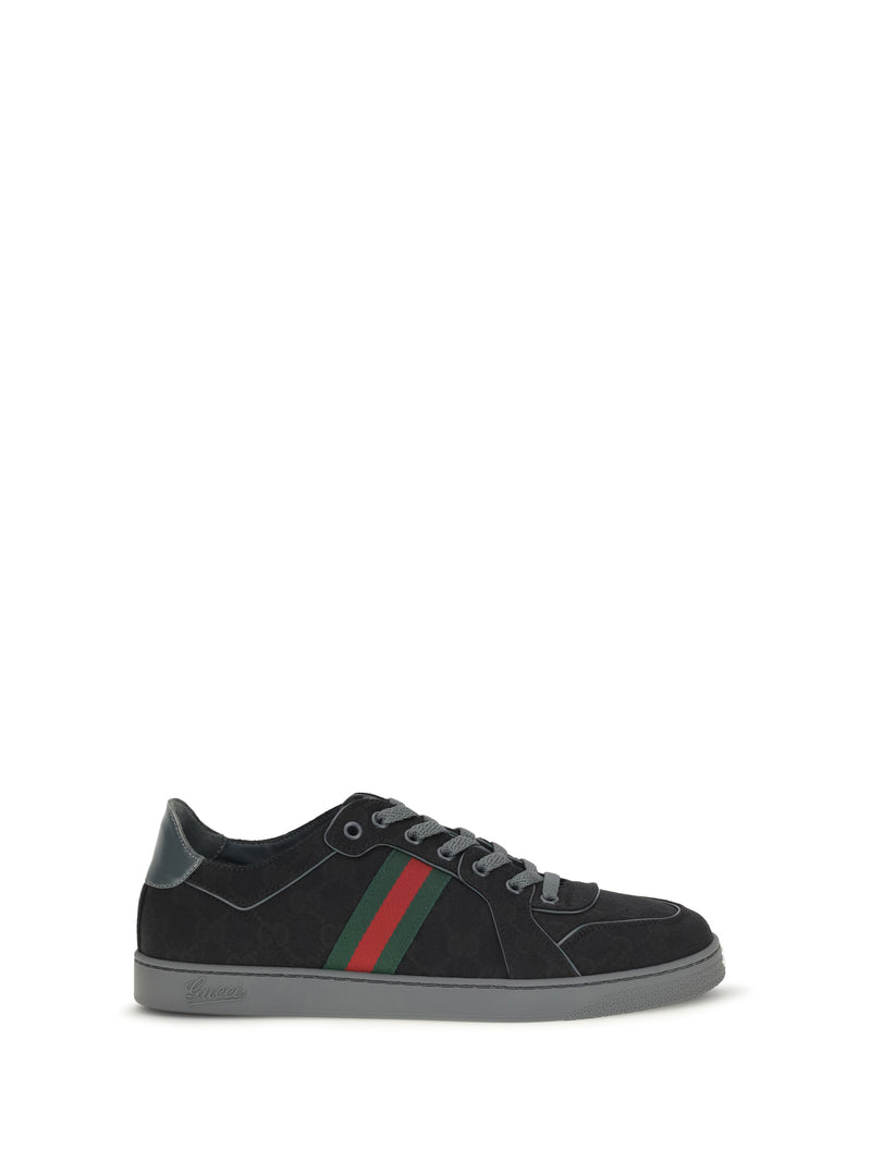 Gucci Gucci Stretch Gg Fabric Sneakers - World Class Fashion