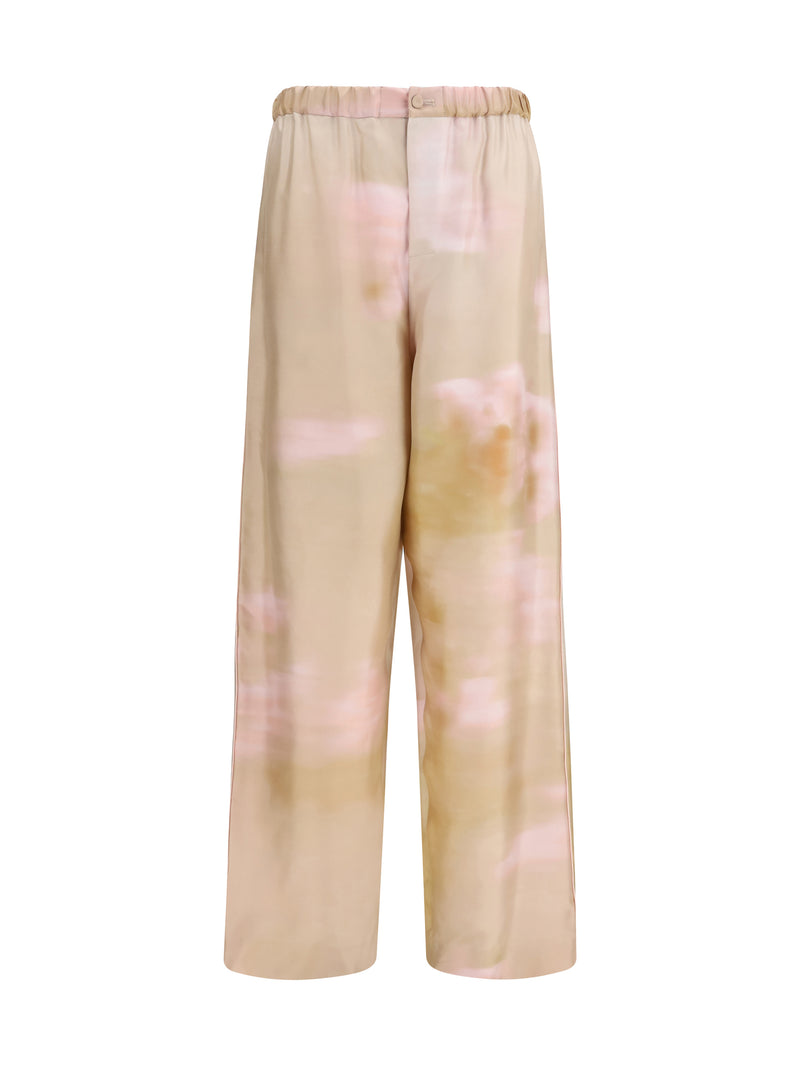 Fabiana Filippi Fabiana Filippi Printed Silk Twill Pants MEMENTO/ROSAE - World Class Fashion
