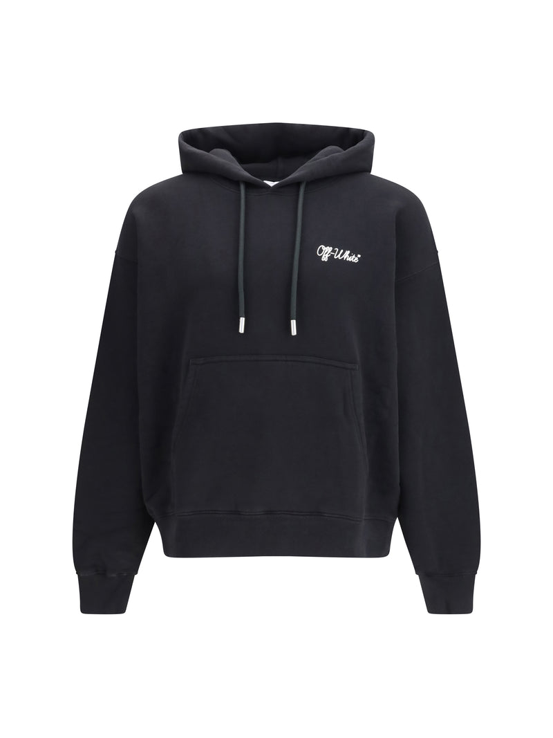 Off-white Off-white Script Skate Hoodie Black-White - World Class Fashion