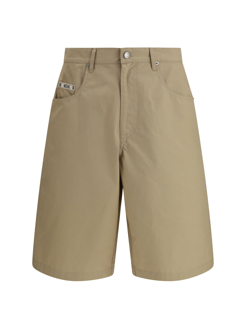 Moschino Moschino Long Bermuda Shorts Cotton Brown Men - World Class Fashion