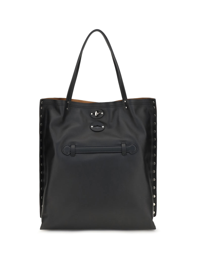 Zanellato Zanellato A'spasso Saeta Shoulder Bag Black Lavagna - World Class Fashion