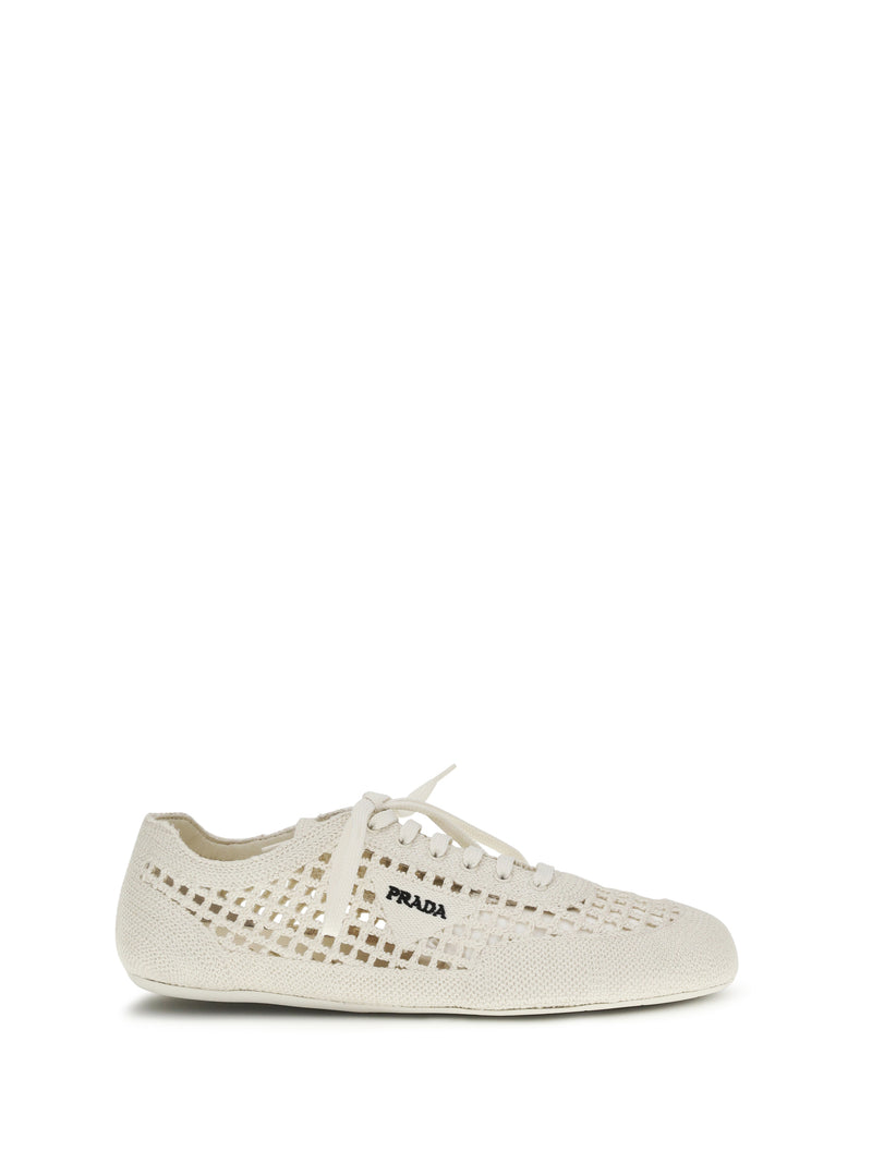 Prada Prada Crochet Sneakers Avorio Women - World Class Fashion