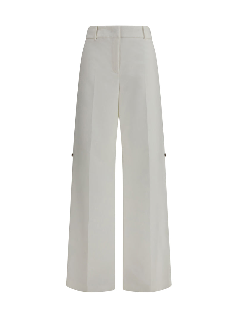 Fendi Fendi Cotton Trousers White Women - World Class Fashion