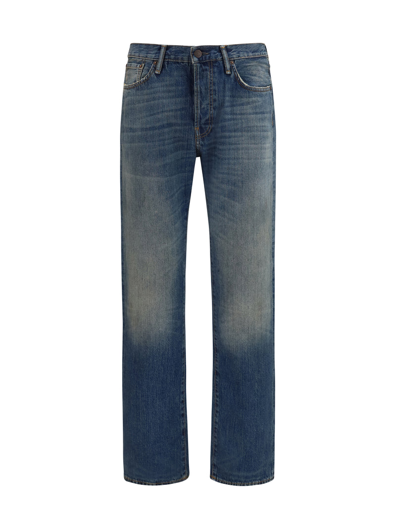 Acne Studios Acne Studios 1996M Regular Fit Jeans Mid Blue - World Class Fashion