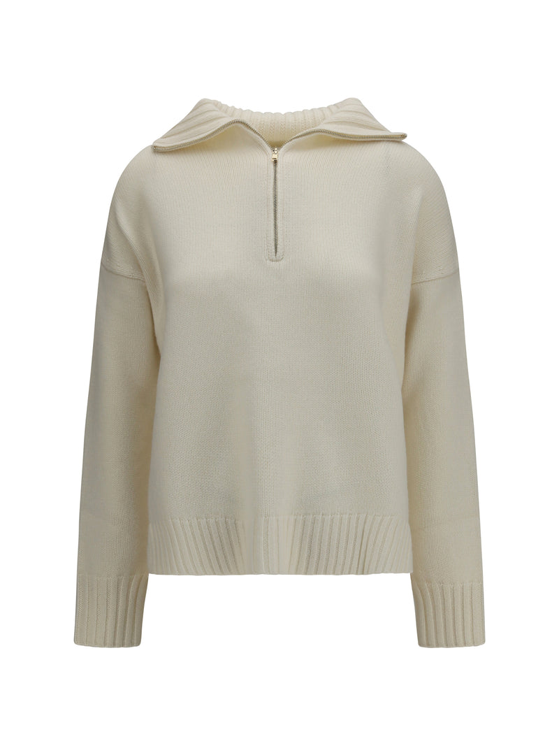 Max Mara Max Mara Crasso Oversized Cashmere Sweater White - World Class Fashion
