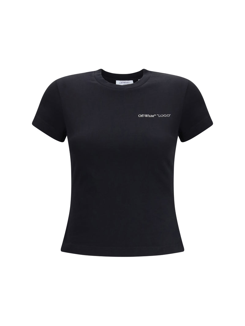 Off-white Off-White Printed T-shirt Black-White Women - World Class Fashion