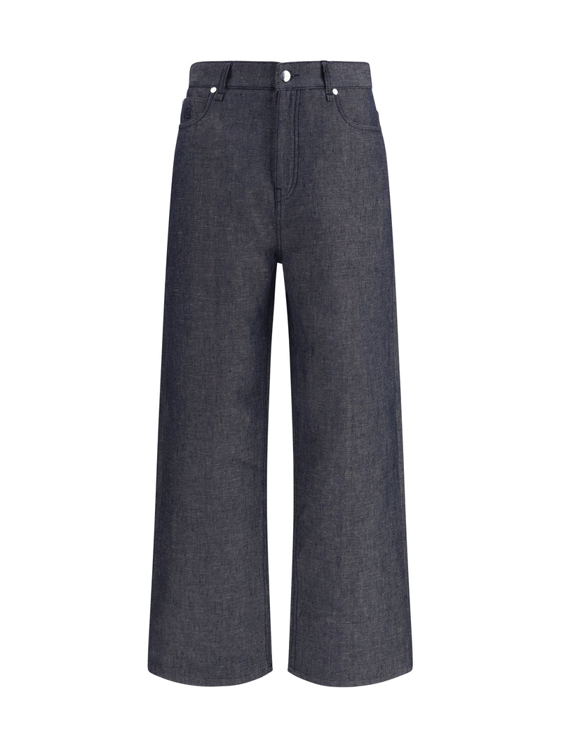 Fendi Fendi D. Relaxed Jeans Dark Blu Men - World Class Fashion