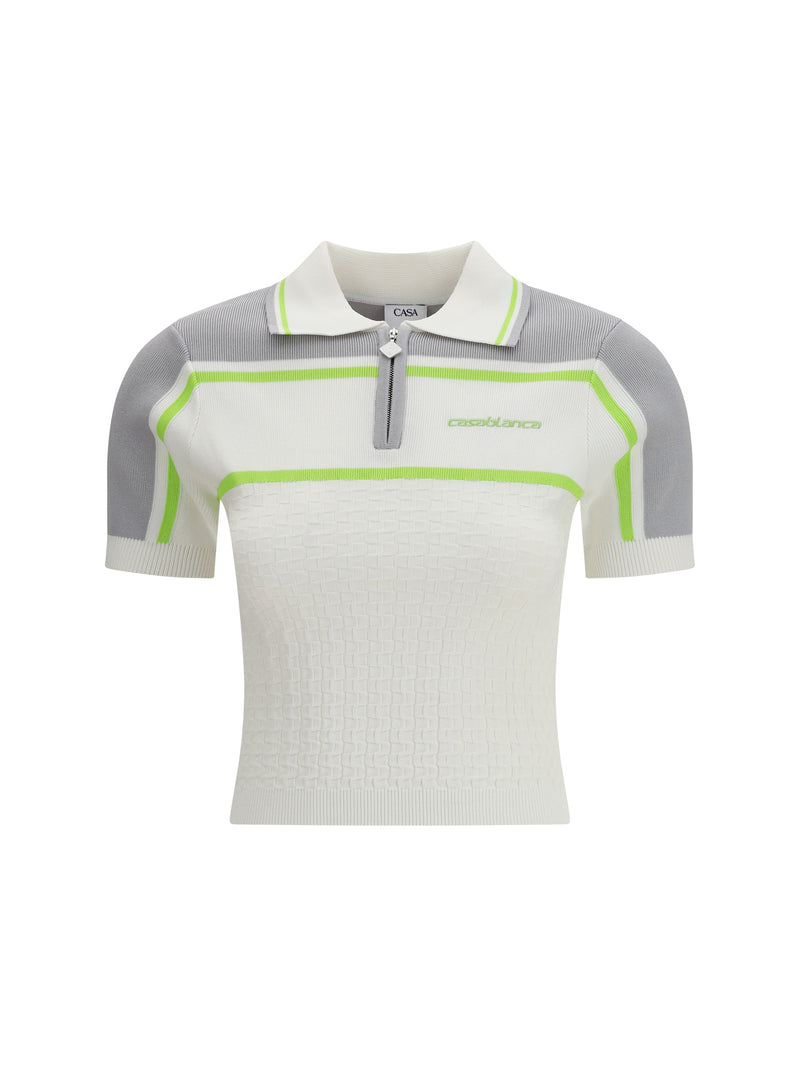 Casablanca Casablanca Tennis Polo Shirt White Women - World Class Fashion