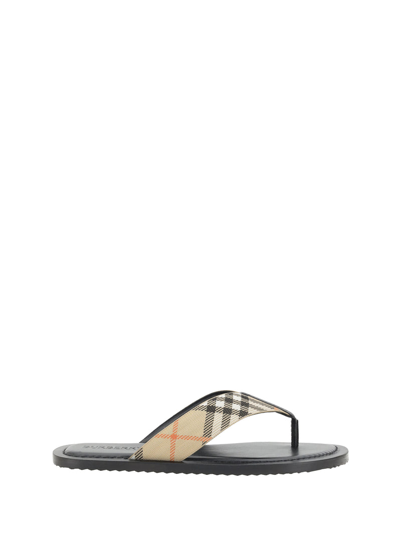 Burberry Burberry Pavilion Check Sandal Sand IP Check - World Class Fashion