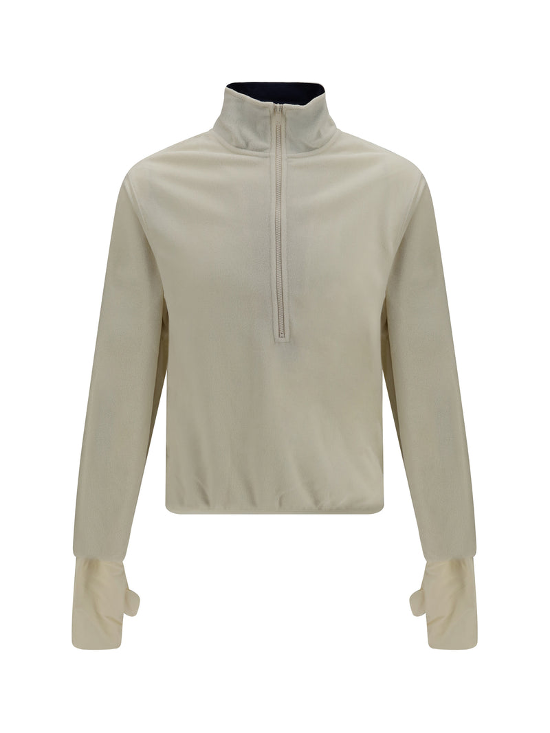 Entire Studios Entire Studios Shell Fleece Zip Jacket Cream - World Class Fashion